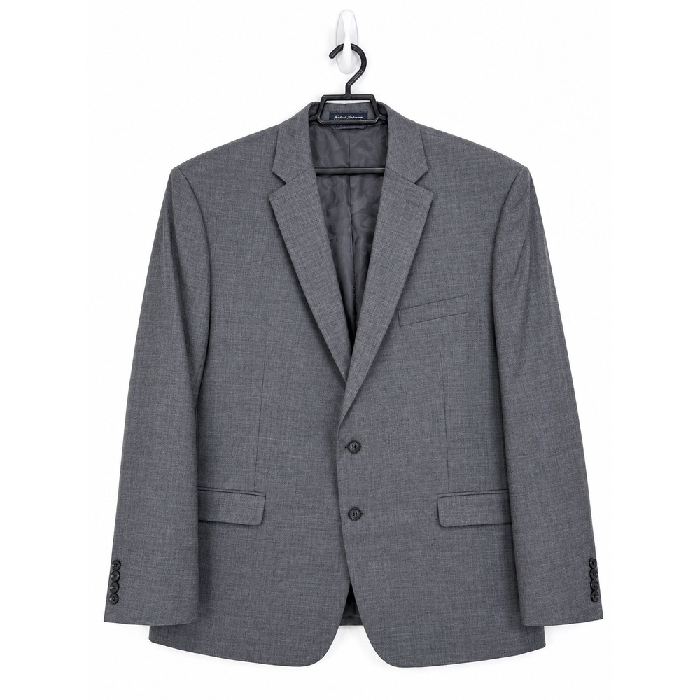 Lauren Ralph Lauren Blazer Men's 48R Wool Sport Coat 2 Button Stretch Gray